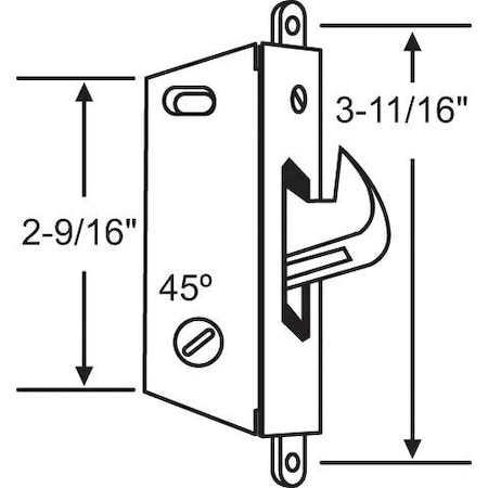 Strybuc Mortise Lock Square Face 16-170